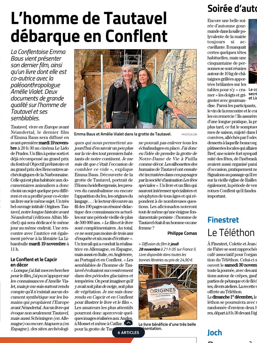 Baus Emma (@bausemma) on Twitter photo Nouvel article sur Tautavel, le film et le livre ! <a href="/lindependant/">L'Indépendant</a> <a href="/amelie_vialet/">Amélie Vialet</a> <a href="/MuseedeTautavel/">Musée de Préhistoire de Tautavel</a> <a href="/AlbinMichel/">Albin Michel</a> <a href="/servicePresseF5/">France5servicepresse</a> Nouvel article sur Tautavel, le film et le livre ! <a href="/lindependant/">L'Indépendant</a> <a href="/amelie_vialet/">Amélie Vialet</a> <a href="/MuseedeTautavel/">Musée de Préhistoire de Tautavel</a> <a href="/AlbinMichel/">Albin Michel</a> <a href="/servicePresseF5/">France5servicepresse</a>