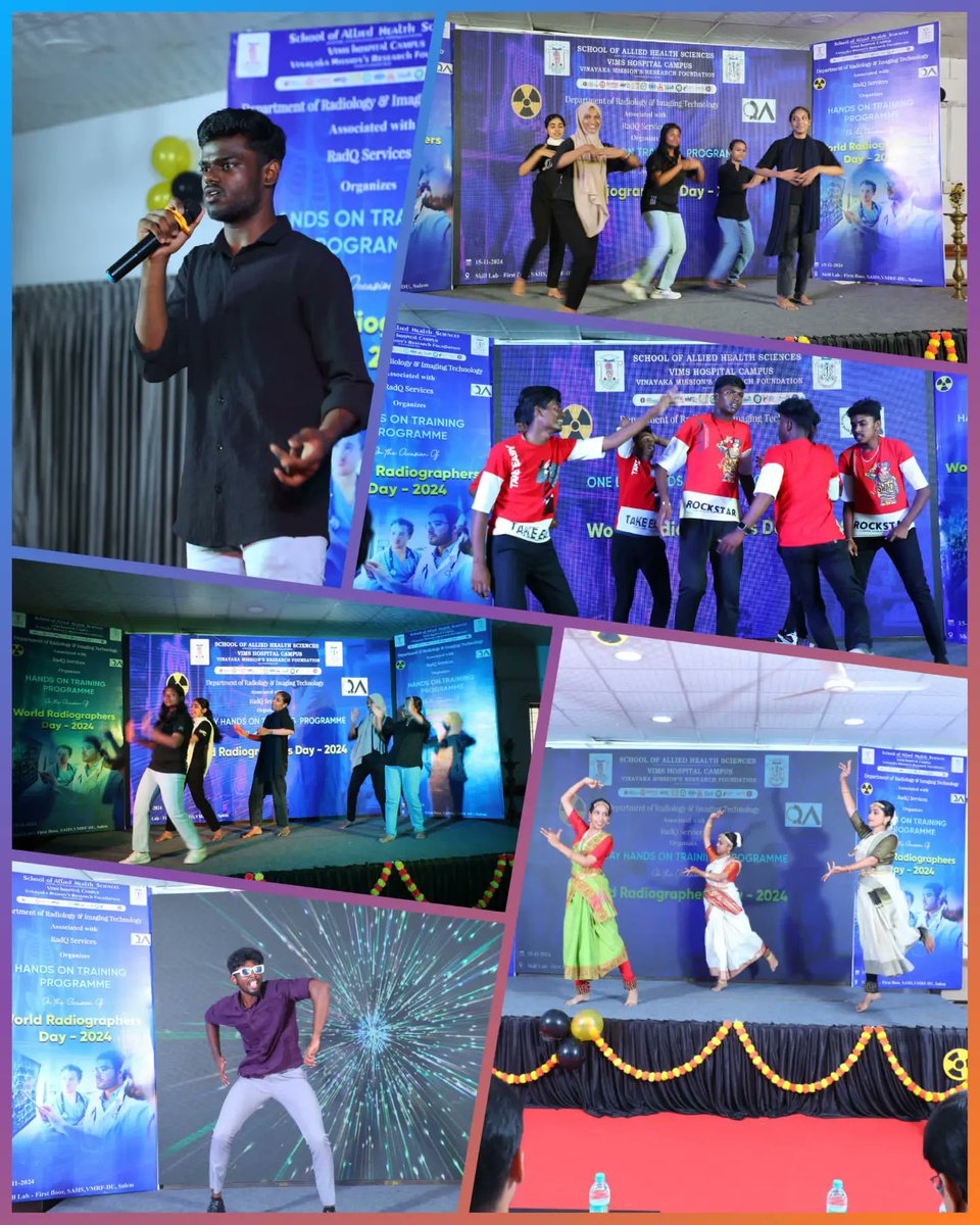 sahsvmrfsalem's tweet image. SAHS - Department of RIT celebrated the World Radiography day & organized the “Hands on Training Session” on November 15, 2024, at the skill.lab auditorium.
#radiography #imagingtechnology #worldradiologyday2024 #handsontraining #radiationsafety #GuestLecture #clinicalhub