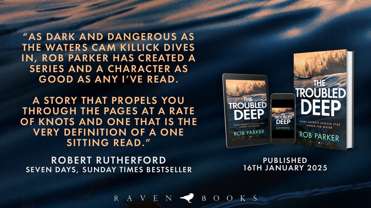 Rob Parker (@robparkerauthor) on Twitter photo Some more wonderful words have arrived for
#TheTroubledDeep🤿 from the mighty pen of <a href="/rutherfordbooks/">Robert Rutherford</a> - thank you so much Rob! Rob has supported this book since i first told him about the idea a few years back - and I couldn’t be more grateful. Thank you brother!👊🙏 Some more wonderful words have arrived for
#TheTroubledDeep🤿 from the mighty pen of <a href="/rutherfordbooks/">Robert Rutherford</a> - thank you so much Rob! Rob has supported this book since i first told him about the idea a few years back - and I couldn’t be more grateful. Thank you brother!👊🙏