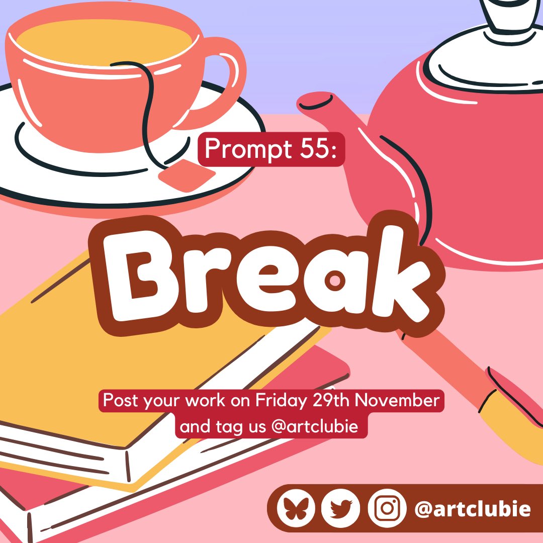 After a short break we are back to give you a ☕️ Break ☕️ Sit down, relax and draw for Friday 29th of November and remember to tag us so we can find and share your work!