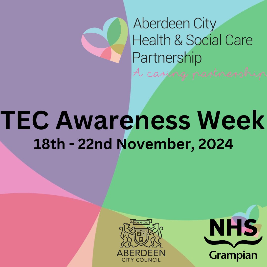 We're excited to be launching Aberdeen City Health &amp; Social Care Partnership’s ‘TEC Awareness Week 2024’. All week we'll be spotlighting the use of Technology Enabled Care (TEC) across the partnership from the 18th-22nd November with info on social media and in person events.