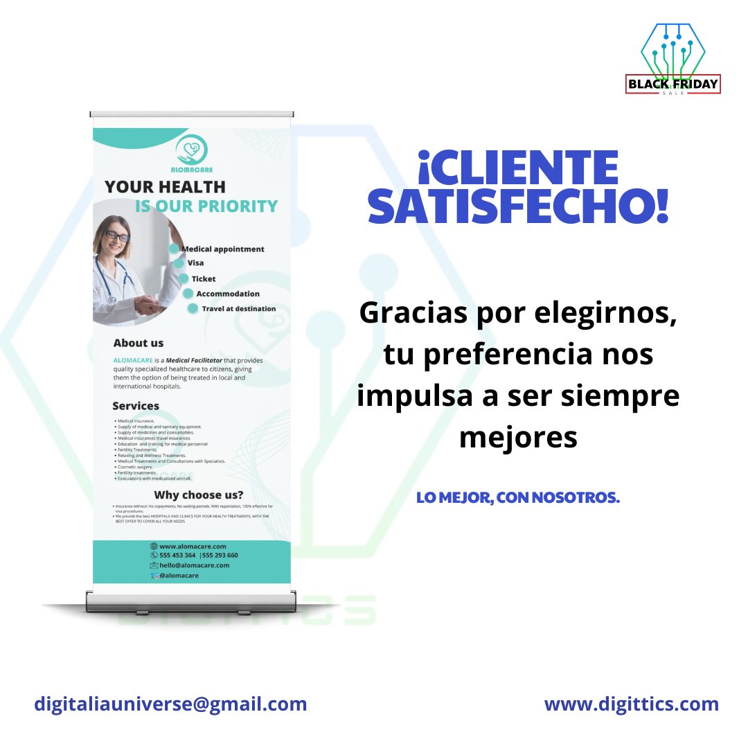 Digittics's tweet image. 🌟Hoy compartimos la increíble experiencia de nuestro cliente con su nuevo roll up. 🌟🎉
Desde el diseño hasta la impresión, cada detalle fue pensado para resaltar su mensaje.😍✨

¡Contáctanos, y encarga tu roll up! 📩

#Diseño #RollUp #SatisfacciónCliente #Branding