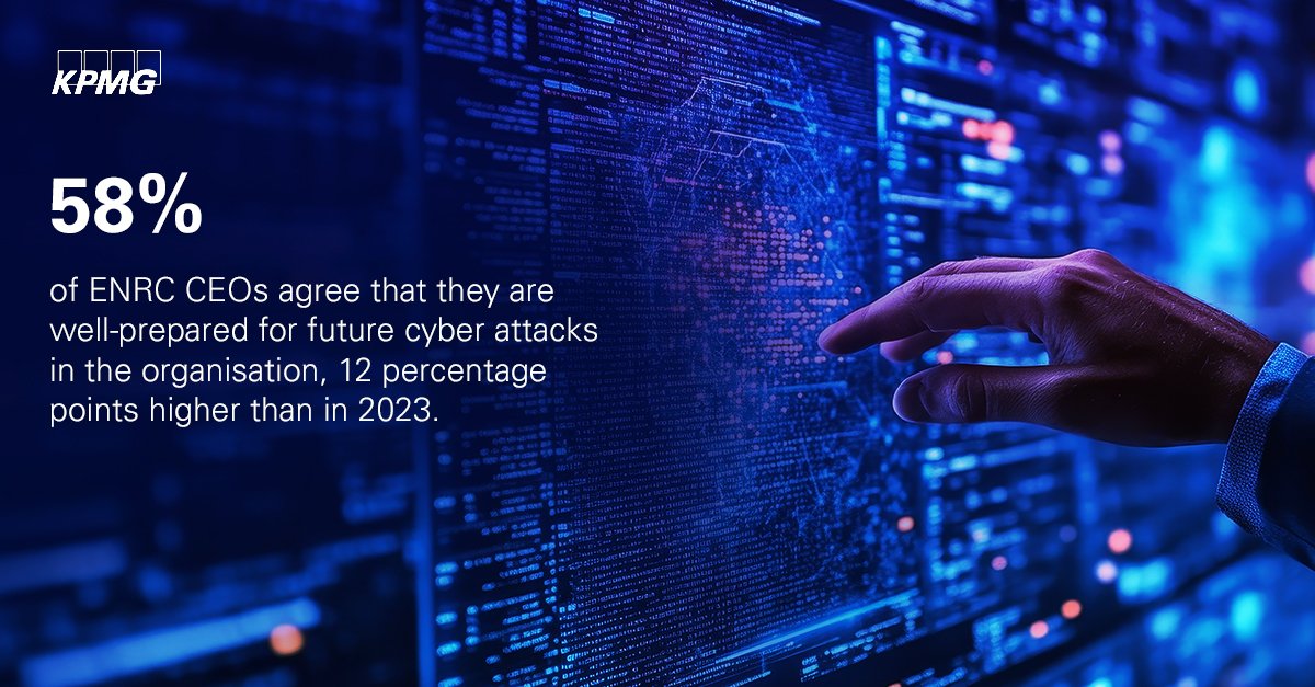 KPMGIndia's tweet image. With #AI representing a new and potent attack vector for #cybercriminals, there is clearly no cause for complacency, and ENRC CEOs are fully aware of this. More insights the KPMG 2024 Energy, Natural Resources and Chemicals Outlook social.kpmg/x1vl3w | #ENRich2024