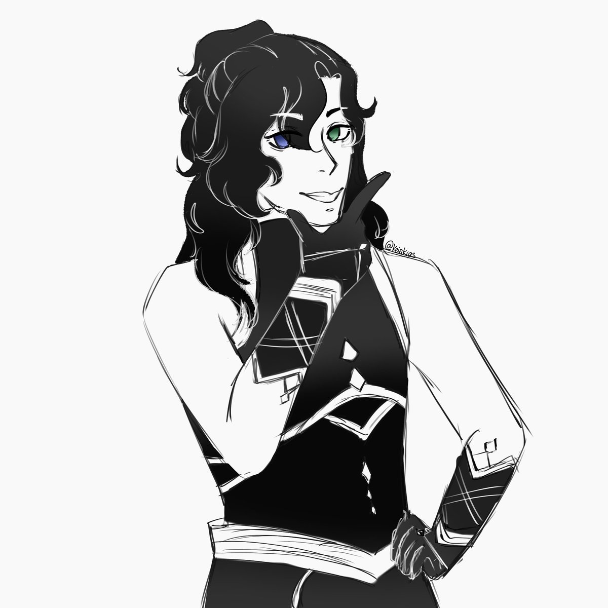 KeisKias's tweet photo. Couldn't be bothered to draw his cape but, here's a sketch of Mythos!Chris :D (#MythosSMP #MythosEternal) https://t.co/jwQqjZhHip