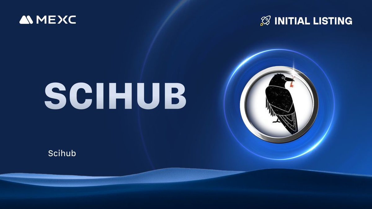 🚨#MEXC New Listing Alert!    

📈 $SCIHUB/USDT will be listed in the Assessment Zone on 2024-11-18 04:00 (UTC).

<a href="/SciHubFans/">$SciHub Community 🐦‍⬛🔑</a> is a memecoin on the Solana chain.

Details: mexc.com/support/articl…