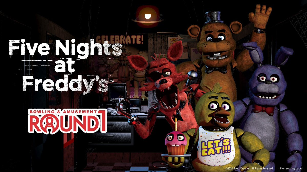 ROUND1_AMPRIZE's tweet photo. ⬛️⬜️🐻🐥🐰🦊⬛️⬜️⬛️🍕⬛️⬜️⬛️

【初・公式ライセンス プライズ】

＃FiveNightsatFreddys
＃ROUND1

恐怖の夜があなたを待っている、、、

⬛️⬜️⬛️⬜️⬛️⬜️⬛️👮🔦📺⬛️⬜️⬛️

#ラウンドワン限定プライズ として
＃FiveNightsatFreddys のプライズが
登場します🐻🍕 https://t.co/CcN21Bmi8A