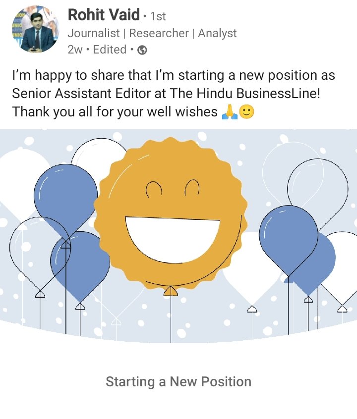 #MediaMovement #MediaInsight #Congratulations <a href="/RVOfficialTweet/">Rohit Vaid</a> <a href="/businessline/">businessline</a>