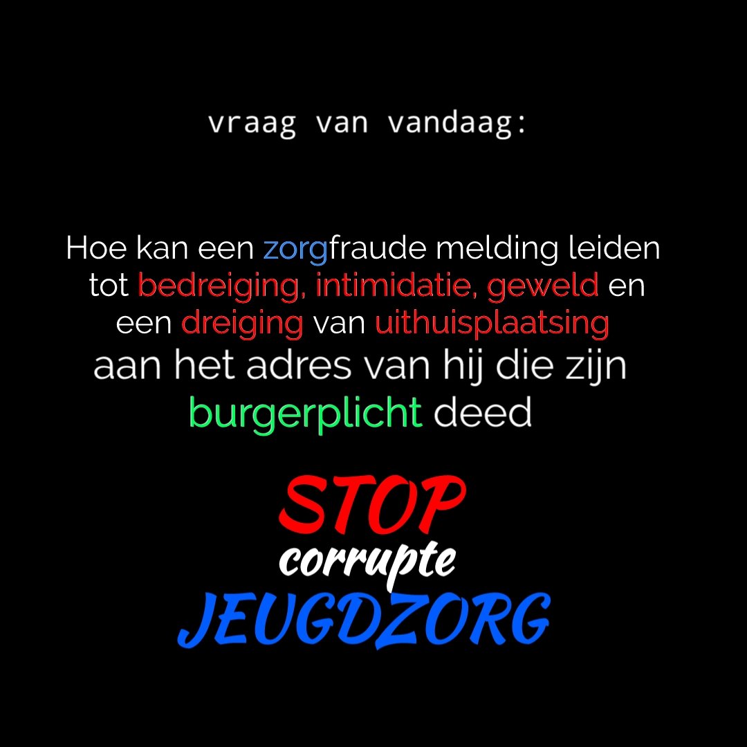 stopcorrupteJGZ's tweet image. Stop corruptie in Nederland #jeugdzorg #jeugdwet #codezwart #rvdk #klokkenluider #schandaal #waarheid #doofpot