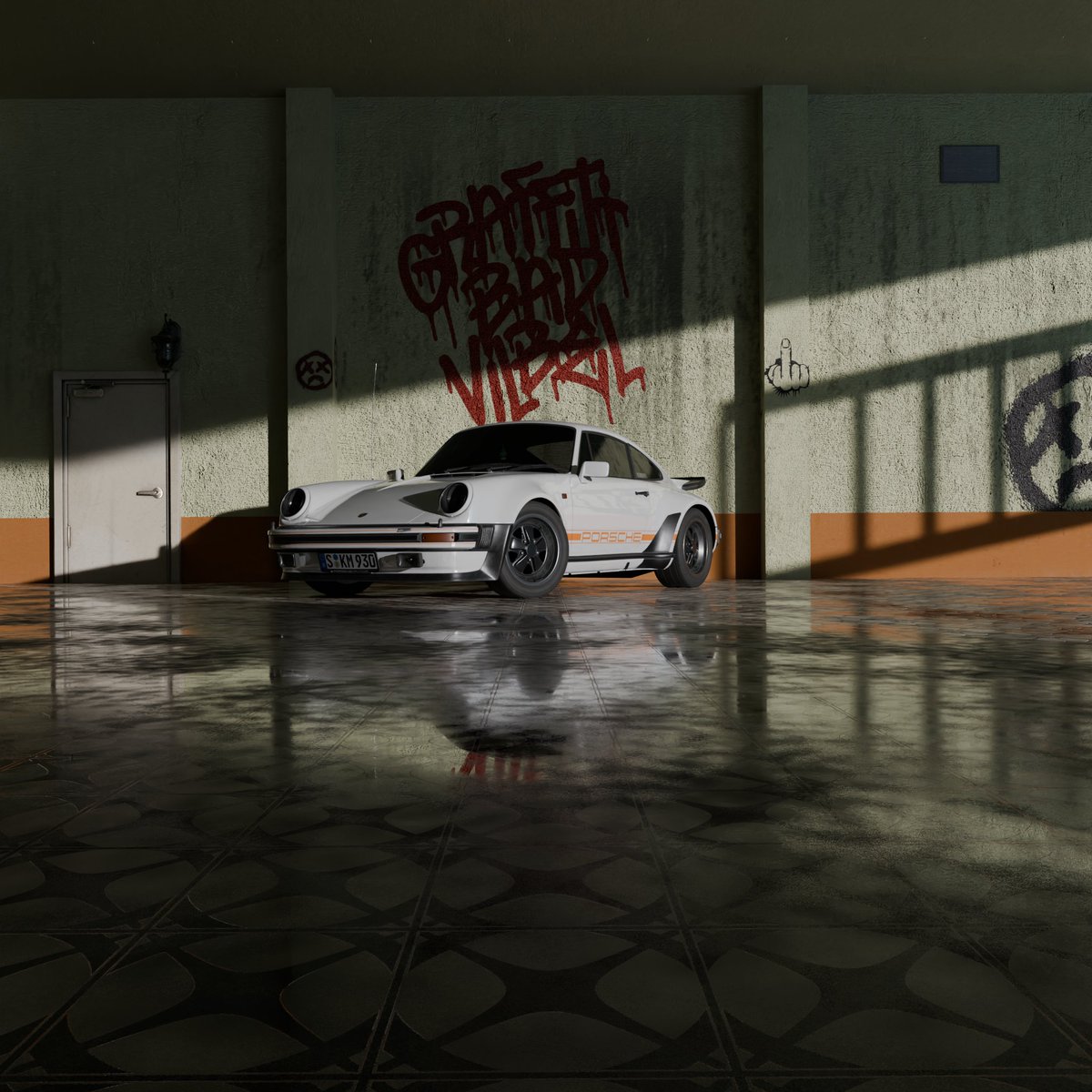FxBurner's tweet photo. 1975 Porsche 911 Renders https://t.co/KG1nwqR7Gl