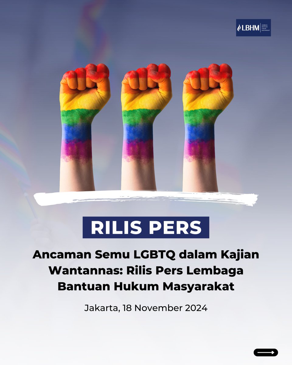 LBHM menyayangkan pernyataan Sekretaris Jenderal Dewan Ketahanan Nasional (@@DKN_Wantannas), Laksdya TNI T.S.N.B. Hutabarat dalam Rapat Dengar Pendapat (RDP) dengan Komisi I DPR di kompleks parlemen Senayan, Jakarta, Kamis (14/11/24).

*sebuah utas