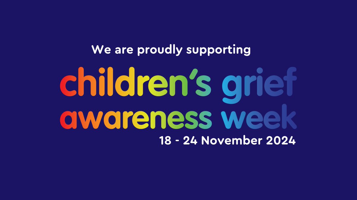 18-24 November is Children’s Grief Awareness Week. Join us in showing support for grieving children, young people and their families, raising awareness of their needs and how to help.

#CGAW2024 #BuildingHope