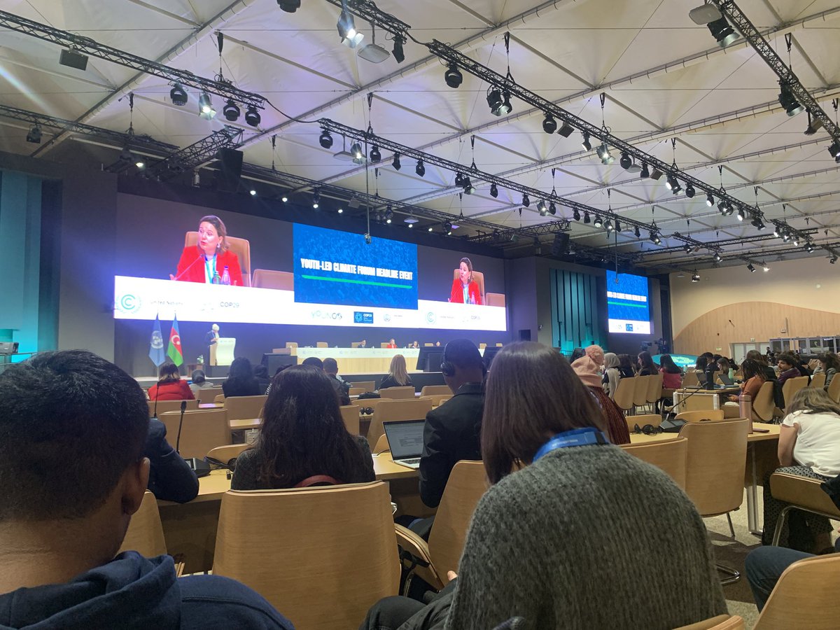 Pigdgreen's tweet photo. PIGD is proud to be a part of the Youth-Led Climate Forum Headline Event at COP29! 

We're here to amplify the voices of young people and demand action on the climate crisis. 

#YouthPower #ClimateAction #COP29 https://t.co/nxI8DYFK2U
