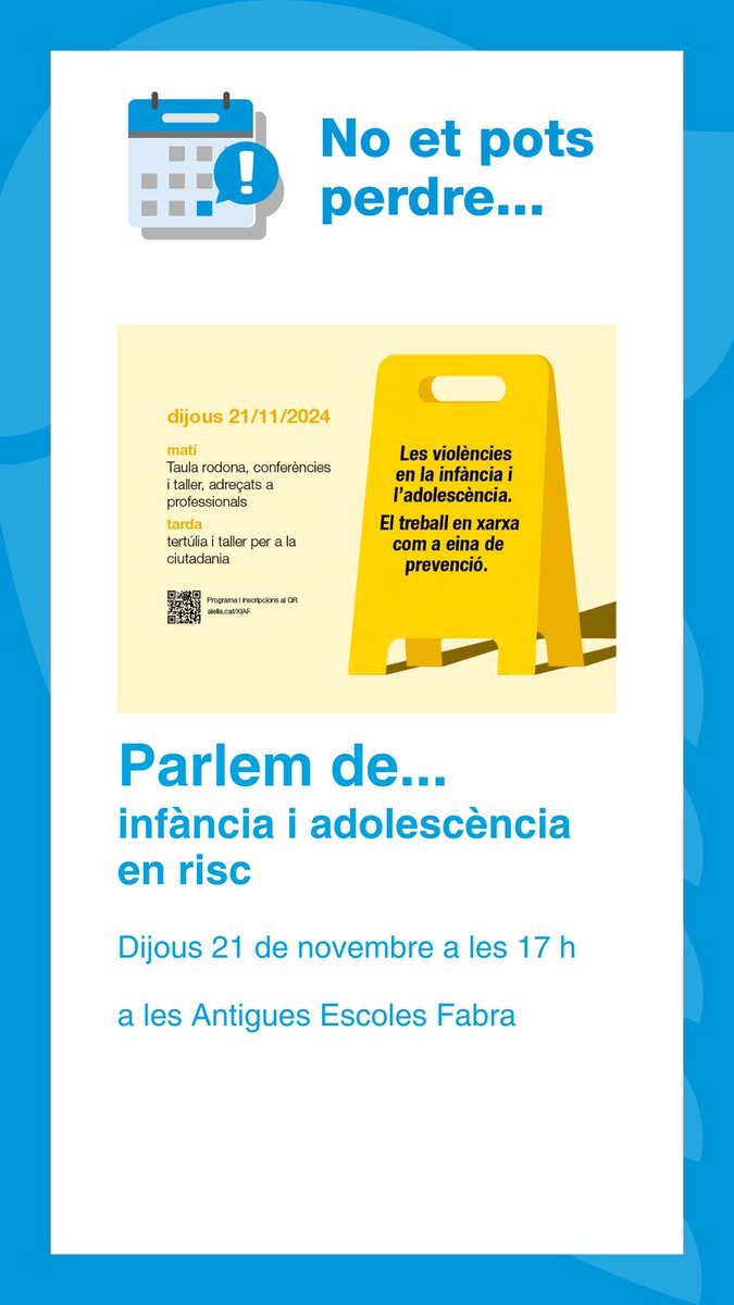 ajalella's tweet photo. 🗓️ AGENDA #Alella #Maresme

📚 Presentació de llibre
📍 19/11- 19 h - @biblioalella

🏺 Xerrada
📍 19/11- 19.30 h - Espai Arts Escèniques

🗣️ Parlem de...
📍 21/11 - 17 h - Antigues Escoles Fabra

🗣️ Tertúlia
📍 21/11 - 19 h - @canlleonart

ℹ️ Més info: https://t.co/EYbXgrTiZk https://t.co/a3mOwSk9EX