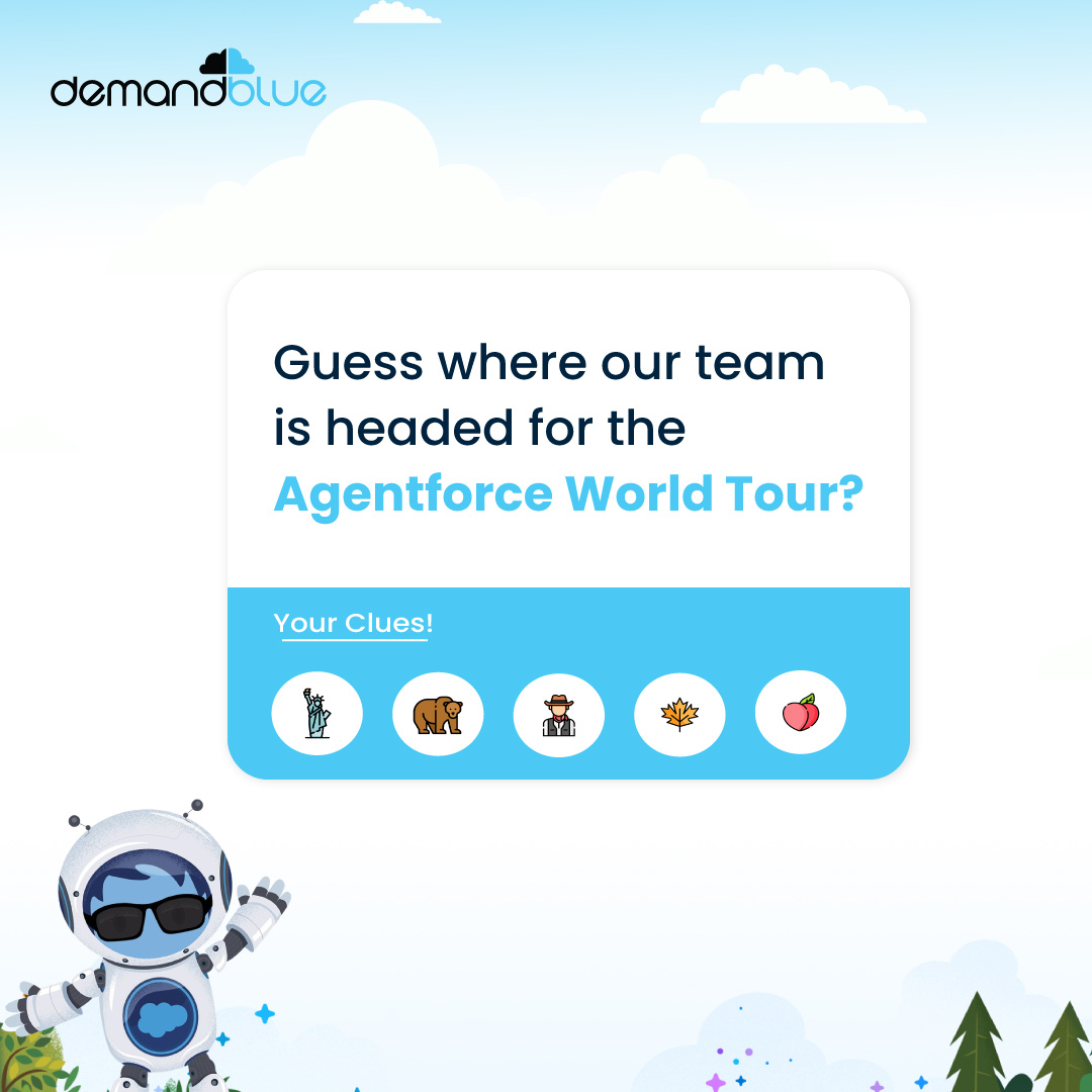 🚀 Ready to level up your AI game with Agentforce? 

Meet our team at Salesforce’s Agentforce World Tour! 🌍
Book a meeting: 
demandblue.com/salesforce-age…