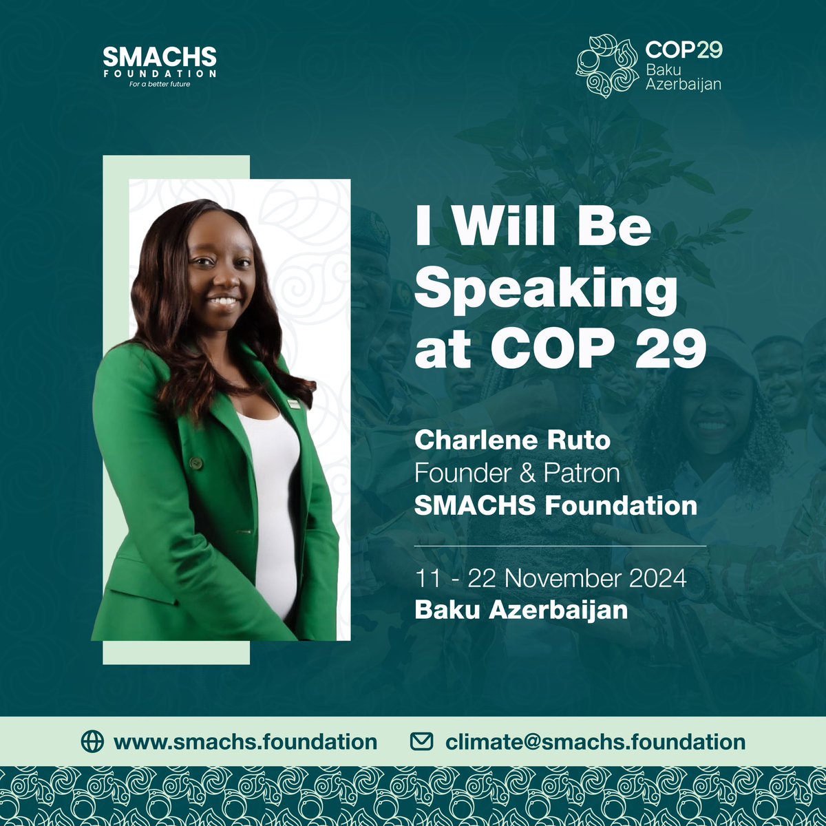 Under this years theme “In solidarity for a Green World” We are Leading the way in advocating for youth -led solutions to build resilient, sustainable communities.

#Cop29 #climateaction
