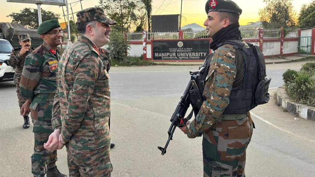 JohnnyMeetei's tweet photo. Has Lt Gen AS Pendharkar GOC #SpearCorps ever thought of securing the National Highways that connect Manipur with the rest of India?
Has he ever done a flag-March along the NHs?
Has he ever thought of cleansing chin kuki terror!sts extorting the NHs?
Insincerity or dishonesty? https://t.co/eueKBm0lDz