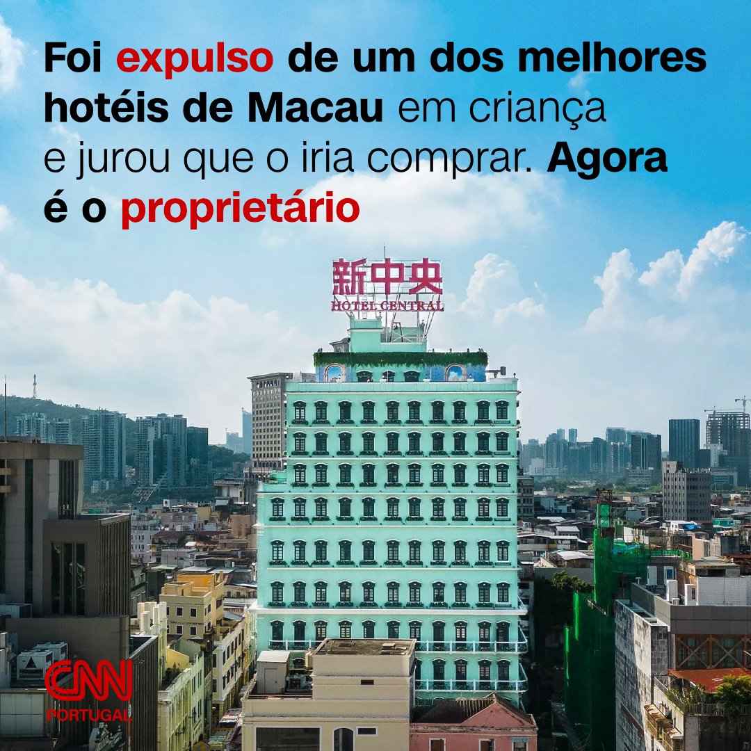 cnnportugal's tweet photo. Ironicamente, Sio foi expulso do hotel em criança, mas anos depois conseguiu realizá-lo: comprou o edifício que tanto o fascinava.
Conheça a história completa: https://t.co/ZwZxYSdHYD
#macau #hotelcentral #hotel #cotai #criança #turismo #mundo #china https://t.co/pS0cY0Jaiy