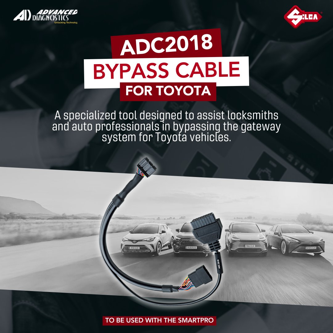 AldridgeSec's tweet image. 🔧🚗 Simplify key programming for Toyota vehicles with the Advanced Diagnostics Gateway Bypass Cable! 

Perfect for bypassing gateway modules and making the process faster and more efficient. 

Discover more: aldridgesecurity.co.uk/advan-0342-adv… #AutoLocksmith 

#KeyProgramming #Automotive