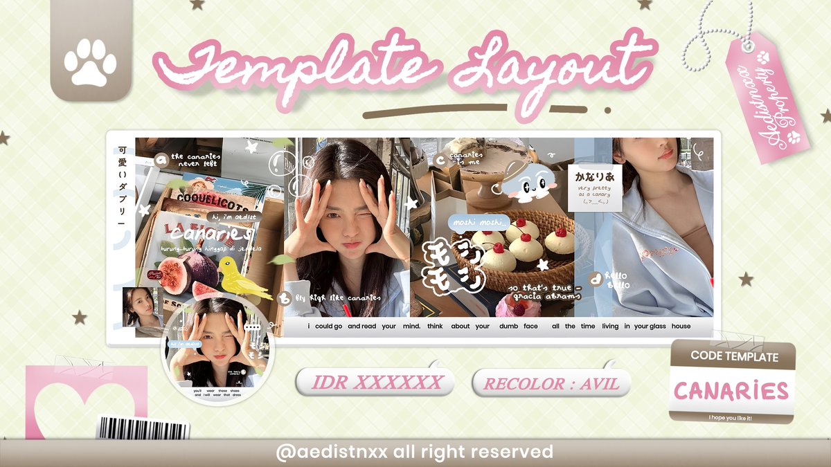 any interaction will be appreciated! 

こんにちは!. . . 🍥🍵 aku punya template baru yang siap di ospek... boleh minta tolong ospeknya?  Dan niat nya akan aku sell as template.. Kalau ada kesamaan sama BA lain pliss telling me baik-baik lewat DM yaa, terimakasih 🍡🥡

#zonauang