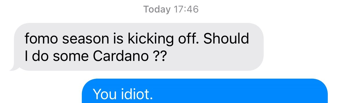 Old friends be messaging me…

We are so f*cking back.
