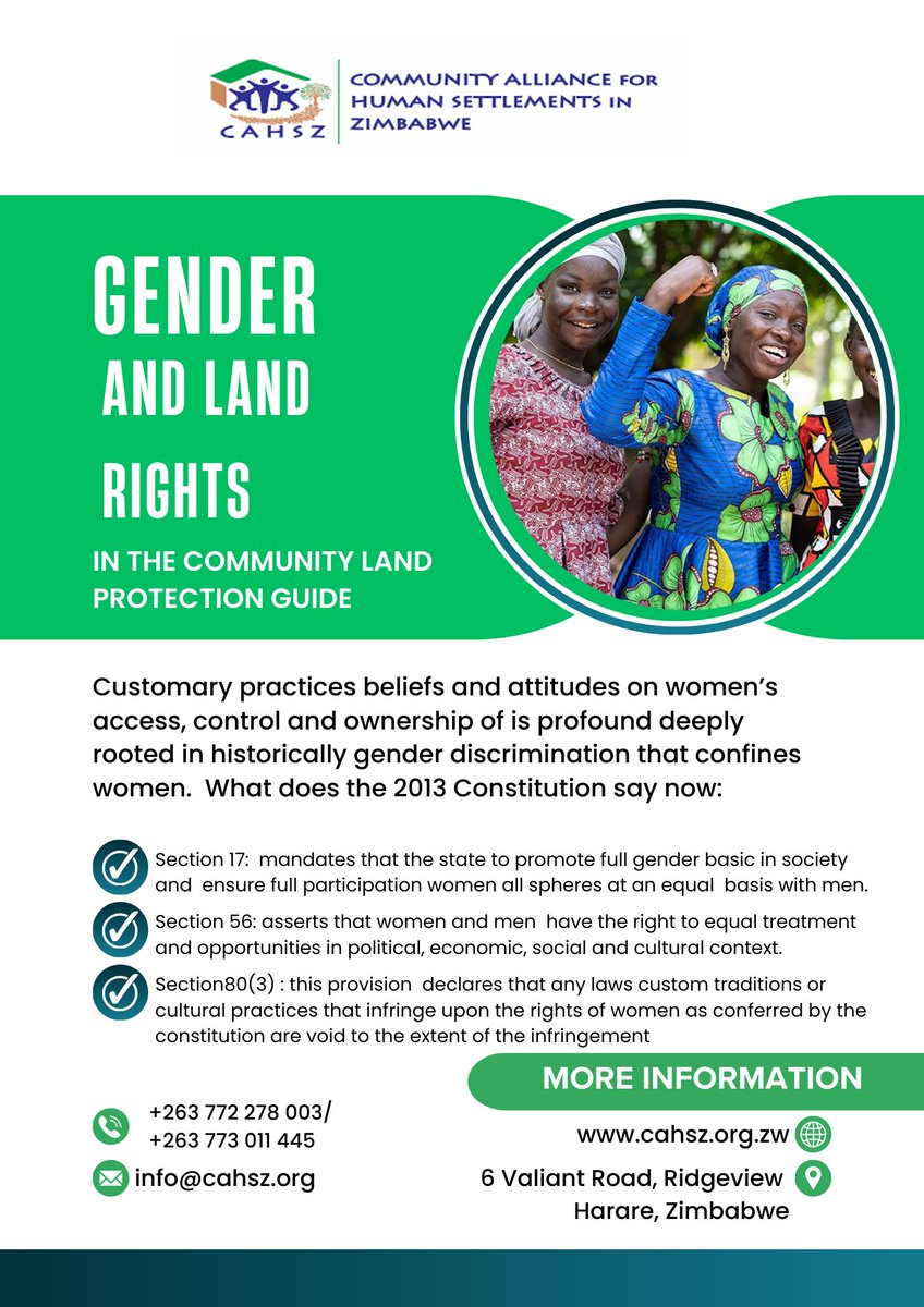 Community Alliance for Human Settlements Zimbabwe tweet media