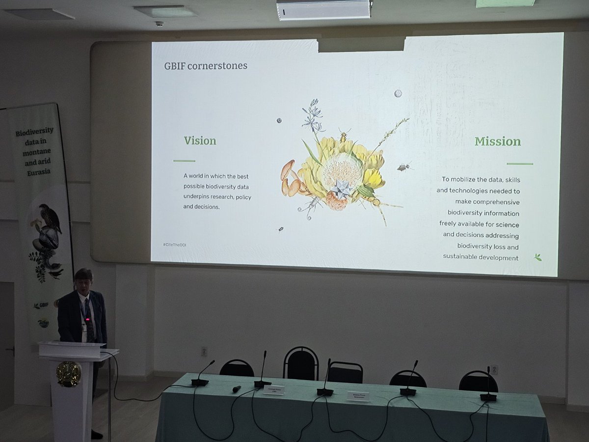 Pensoft (@pensoft) on Twitter photo 🇰🇿 Today & tomorrow, we join the Int'l symposium: “#Biodiversity #data in montane & arid Eurasia” by <a href="/GBIF/">GBIF @biodiversity.social/@gbif</a> & the Inst of @Zoology of Republic of Kazakhstan!
📸Christoph Hauser about <a href="/GBIF/">GBIF @biodiversity.social/@gbif</a> as a global network & #BiodiversityData infrastructure of benefit for #science AND policy! 🇰🇿 Today & tomorrow, we join the Int'l symposium: “#Biodiversity #data in montane & arid Eurasia” by <a href="/GBIF/">GBIF @biodiversity.social/@gbif</a> & the Inst of @Zoology of Republic of Kazakhstan!
📸Christoph Hauser about <a href="/GBIF/">GBIF @biodiversity.social/@gbif</a> as a global network & #BiodiversityData infrastructure of benefit for #science AND policy!