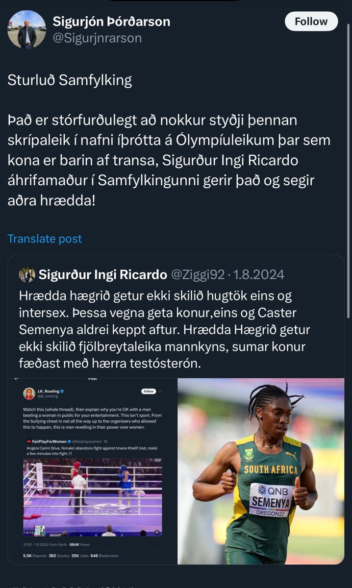 Áhrifavaldur og Oddviti í Flokks Fólksins með fordómum gagnvart Hinsegin fólki. 
Hann er sannarlega hið Hrædda Hægrið. Sama hátt og fyrrum flokkurinn hans voru hrædd við komu erlends fólks.