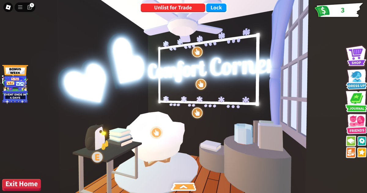 ☆ Trading Detailed Tiny Cafe Home  ☆

Fully operable, very detailed, and cozy cafe! 1 Main area with seating, comfort corner behind sliding door.
Color Scheme: Black/Grey
Budget: ~$10,000
Time Spent: ~15 hours
LF: Neons, Megas (others accepted too)

♥ = NTY!

Pictures below: