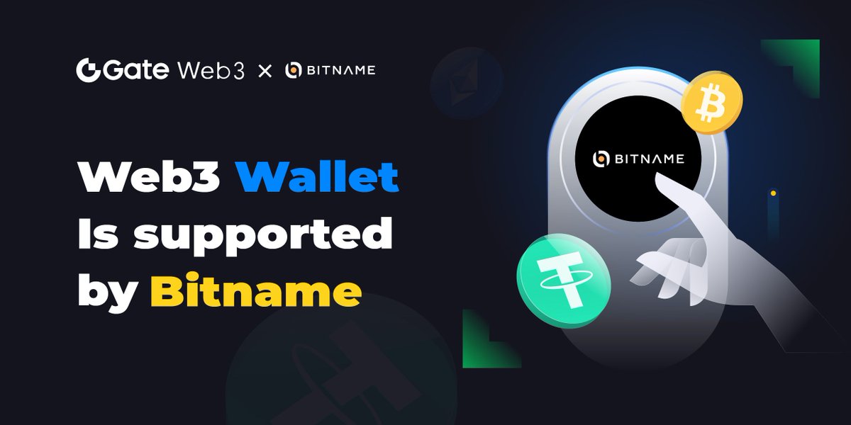 GateWeb3_HQ's tweet image. Your Gateway to Web3🚪

🥳#GateWeb3Wallet is now supporting #Bitname

🌟@BitnameService is the first comprehensive domain name service built on the #Bitcoin mainnet. Utilizing the SRC101 token standard specifically designed for domain names, it offers full compatibility with all…