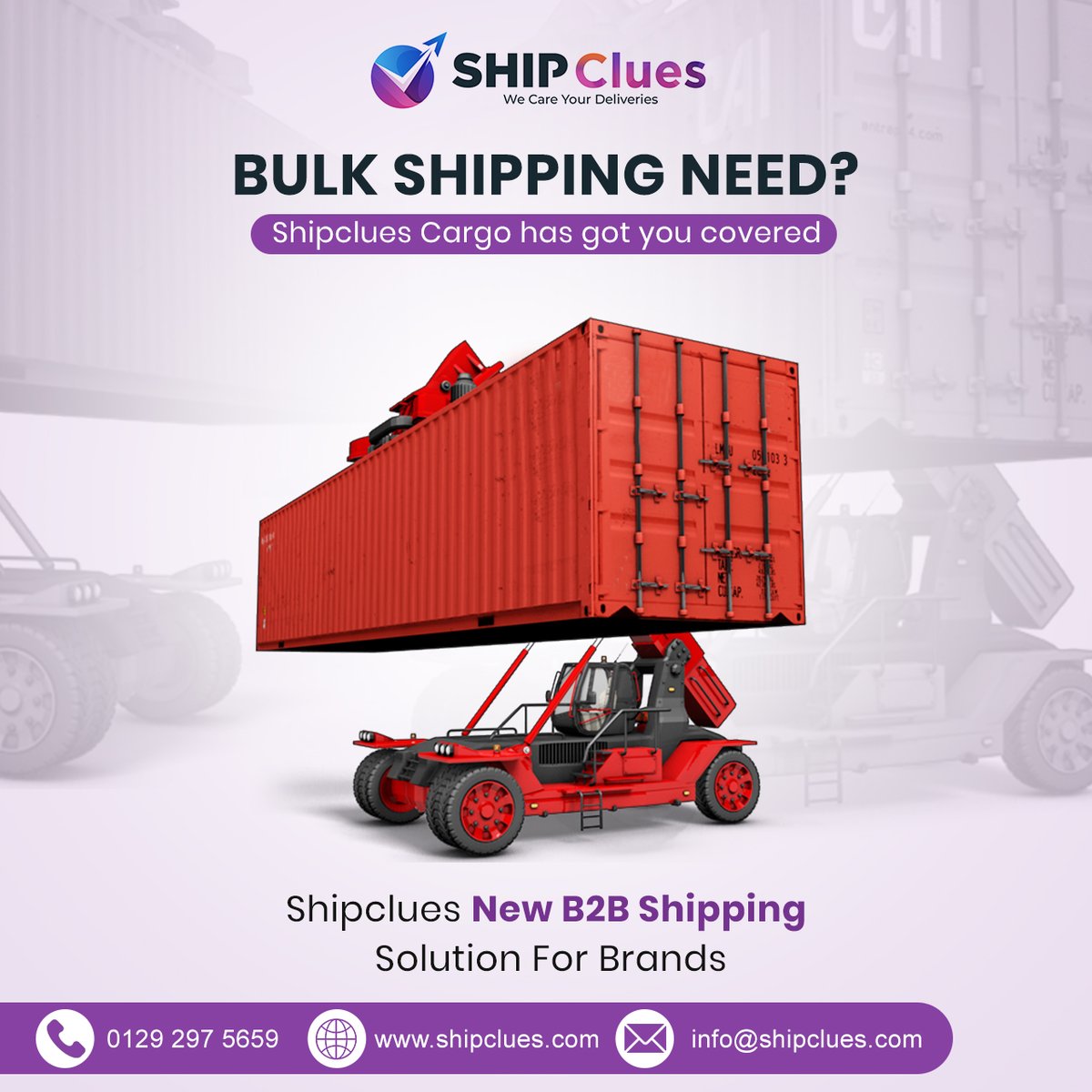 shipclues's tweet photo. Looking for bulk shipping solutions? 

Shipclues Cargo has got you covered with our new B2B shipping services for brands. 

Streamline your deliveries with the most reliable shipping partner.
#bulkshipping #BusinessGrowth #BusinessSolutions #MondayMotivation https://t.co/mB1Cm40XWN