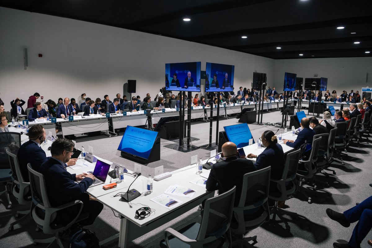 COP29_AZ's tweet photo. At today’s Ministerial Roundtable on Global Climate Transparency hosted by the #COP29 Presidency, the Republic of Azerbaijan announced the launch of the Baku Declaration on Global Climate Transparency. This declaration focuses on enhancing transparency, fostering international cooperation, and raising ambition through both individual and collective efforts. It marks an essential step towards achieving our climate goals and building a sustainable future for all. 

#COP29 #COP29Azerbaijan #ClimateAction