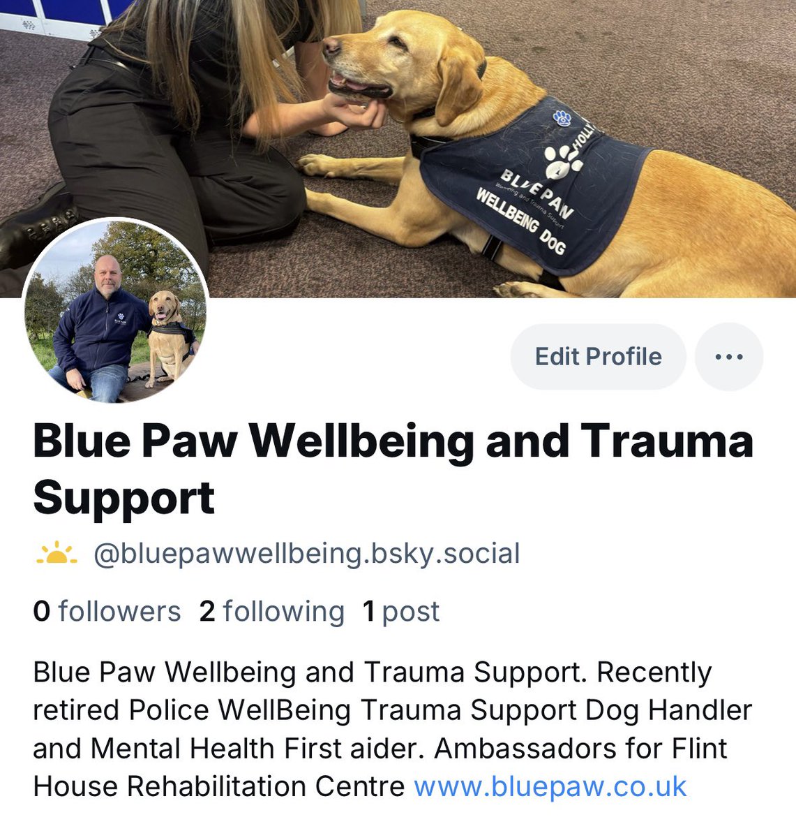 We are now on Blue Sky, please also follow us there as we stretch our paws a little further on this new platform. We are still staying here but just allowing our Paws to roam a bit further. Please follow us for updates and information about Blue Paw 

bsky.app/profile/bluepa…