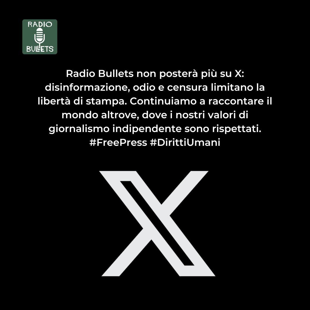 Ci trovate su tutti gli altri social. E naturalmente sul nostro sito radiobullets.com