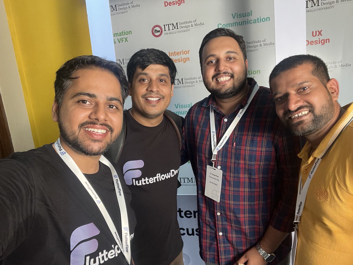 arixlabs's tweet photo. 🌟What an amazing day at @flutterflow #Community Day, Mumbai! 

Great to reconnect with @asmengistu &amp; @_agreaves
your vision inspires us!🚀

Thanks to @ayushshekhar17 , @NachiketGohil , @devpankaj92 &amp; Linesh Bhanushali  for incredible insights.

The vibe was just outstanding!🙌 https://t.co/PdrLJZp1zd