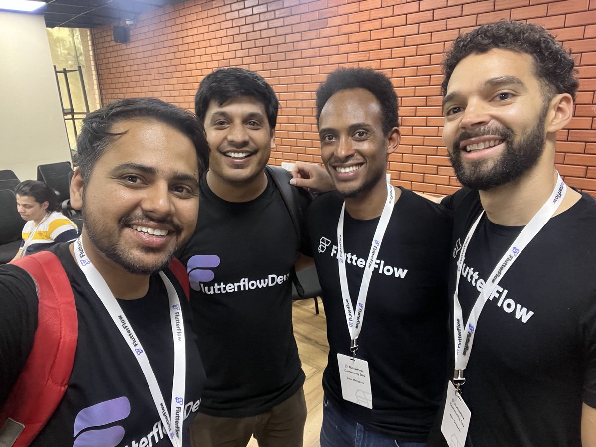🌟What an amazing day at <a href="/flutterflow/">FlutterFlow</a> #Community Day, Mumbai! 

Great to reconnect with <a href="/asmengistu/">Abel Mengistu</a> &amp; <a href="/_agreaves/">Alex Greaves</a>
your vision inspires us!🚀

Thanks to <a href="/ayushshekhar17/">Ayush Shekhar 💙</a> , <a href="/NachiketGohil/">Nachiket Gohil</a> , <a href="/devpankaj92/">Pankaj Sharma</a> &amp; Linesh Bhanushali  for incredible insights.

The vibe was just outstanding!🙌