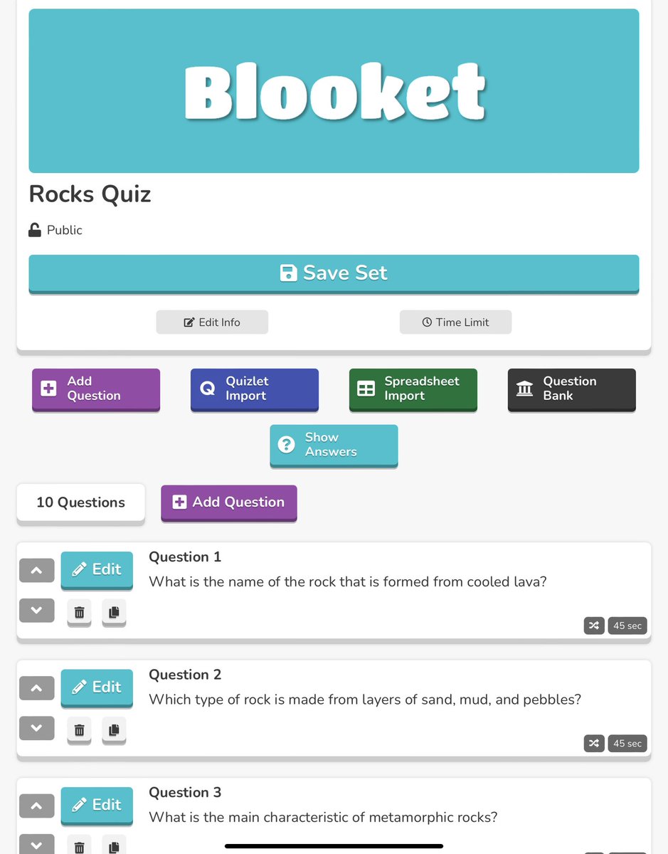 MariaBrett90's tweet photo. TeachMate AI - a time saving tool with excellent AI functionality. My new favourite tool is creating a quiz, downloading it as a csv file and then uploading it to Blooket for my students @ICT_MrP #teachmateai https://t.co/Bt6LwErHag
