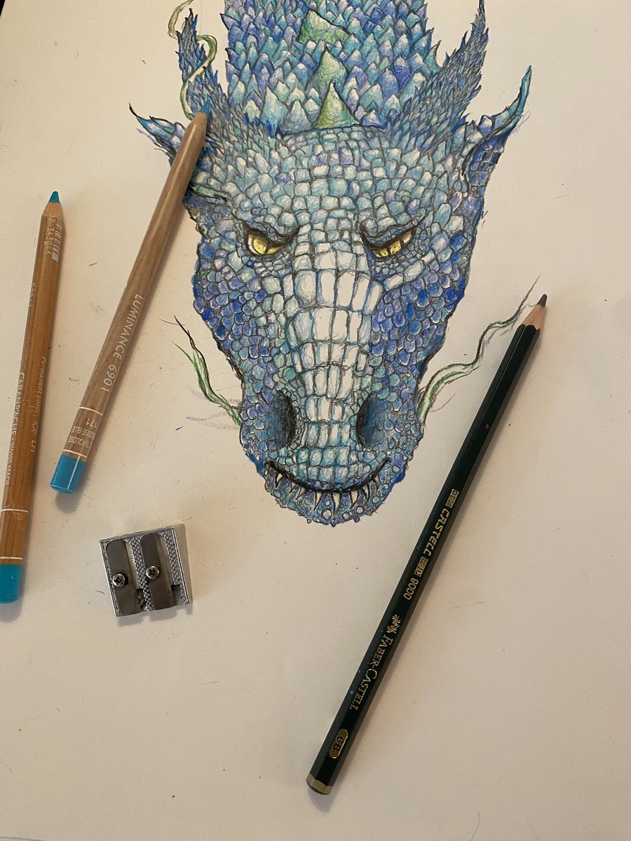 CressidaCowell's tweet image. Thrilled to be bringing out a new book set in the #HowToTrainYourDragon world next May, not everyone realises I do the illustrations for these books, here are some of them, ✏️🖌️love these caran d’ache coloured pencils
