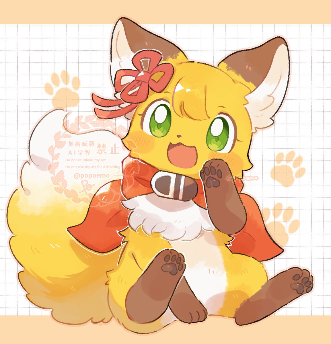 関西けもケット9に持っていくA4のスケッチブックに描いたコロモちゃん