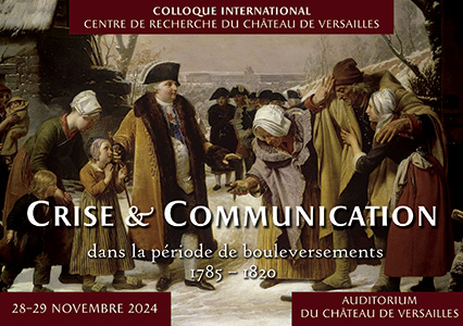 #ResidenzTermin kommende Woche:
28-29 nov. 2024
Colloque international
Versailles : Crises et communication dans la période de bouleversements (1785-1820)
chateauversailles-recherche.fr/francais/collo…