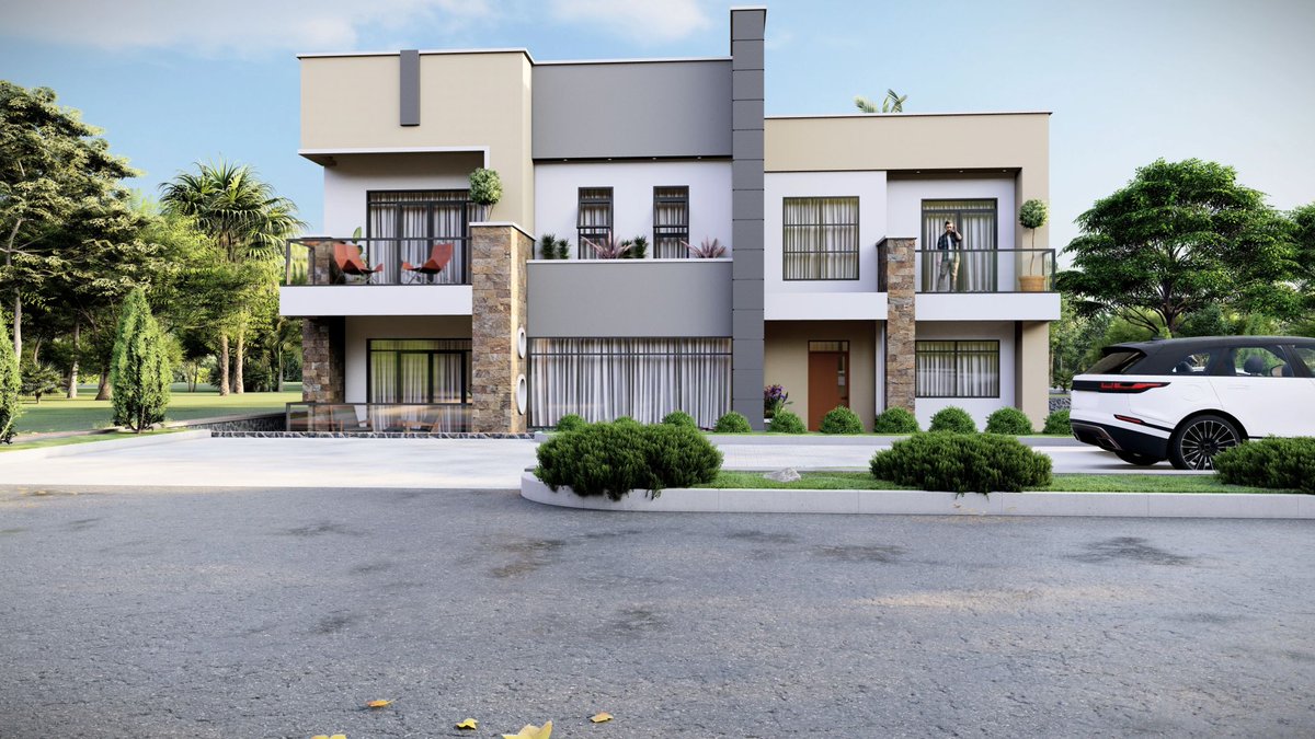 davettaconsults's tweet photo. PROPOSED MODERN RESIDENTIAL HOUSE
𝑭𝒊𝒓𝒔𝒕 𝑭𝒍𝒐𝒐𝒓
Master bedroom, Girls bedroom, Boys bedroom all self contained. Walkin closet, Void , 4 balcony and an office. Total Area 165sm.

𝑮𝒓𝒐𝒖𝒏𝒅 𝑭𝒍𝒐𝒐𝒓
Living Room, Dinning & kitchen, Velender, Utility shade , TV room, Guest bedroom & Common Bathroom. Total area 175sm

𝑹𝒐𝒐𝒇
Hidden roof, 30sm tank slab/Solar panels area, concrete gutter, parapet wall & feature wall.

𝑷𝑳𝑶𝑻 𝑺𝑰𝒁𝑬
30.5𝒙30.5𝒎 𝒔𝒒𝒖𝒂𝒓𝒆, 23 𝒅𝒆𝒄𝒊𝒎𝒂𝒍𝒔. 20% 𝒃𝒖𝒊𝒍𝒅𝒊𝒏𝒈 𝒇𝒐𝒐𝒕𝒑𝒓𝒊𝒏𝒕.
📞☎️ For design consultancy and project management..contact us at +256 0757217552/+2560786837211