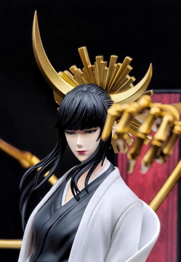 GklootStore's tweet photo. New update from Myth Studio! Here are the latest images of the stunning 1/6 Bleach Senjumaru Shutara statue. The intricate design, flowing robes, and iconic golden arms truly capture her elegance and power. Stay tuned for more updates! https://t.co/zNfyDu08oJ