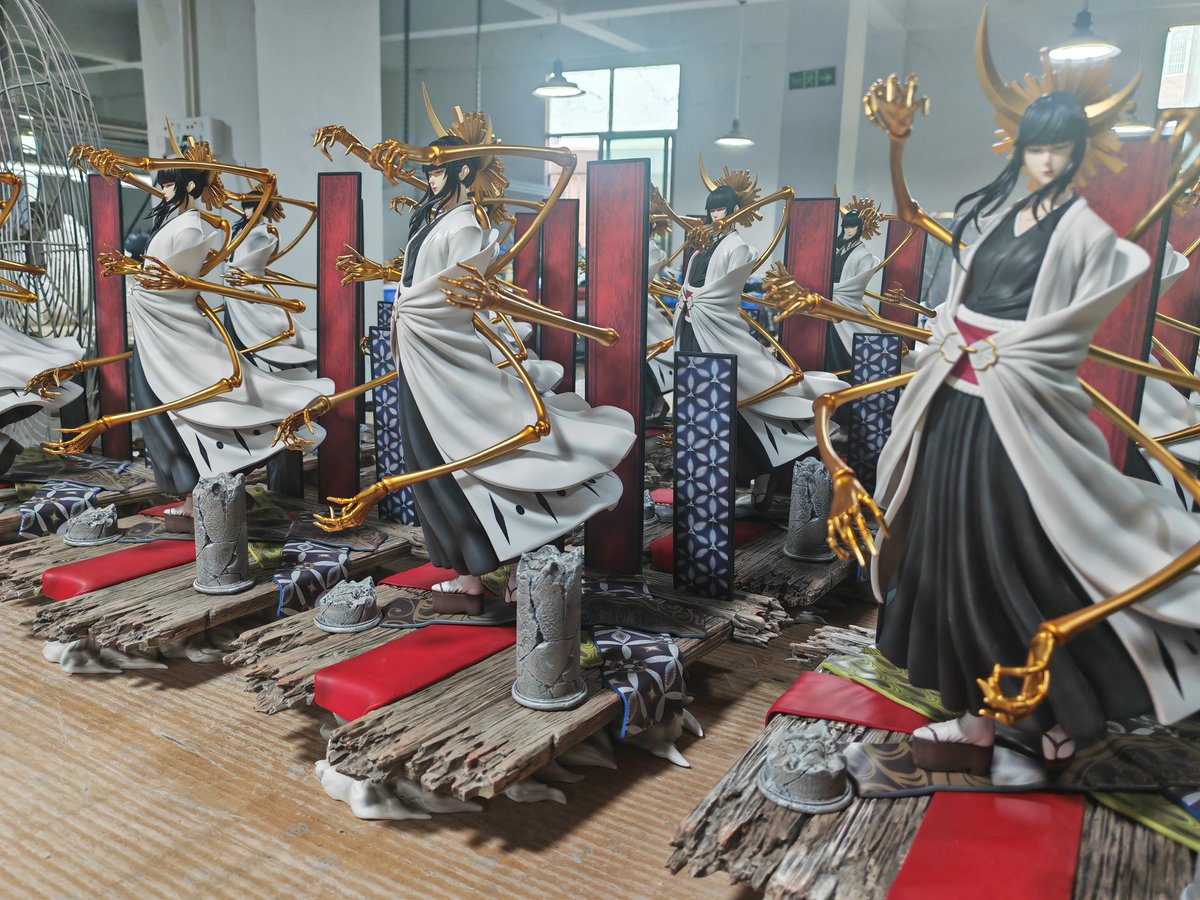 GklootStore's tweet photo. New update from Myth Studio! Here are the latest images of the stunning 1/6 Bleach Senjumaru Shutara statue. The intricate design, flowing robes, and iconic golden arms truly capture her elegance and power. Stay tuned for more updates! https://t.co/zNfyDu08oJ