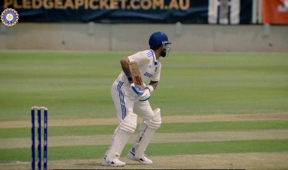 sachin_18VK__'s tweet image. &quot;Virat Kohli putting in the hard yards during match simulations as he sharpens his skills for the Border-Gavaskar Trophy! 💪🔥 #ViratKohli #BGT #PreparationMode&quot;