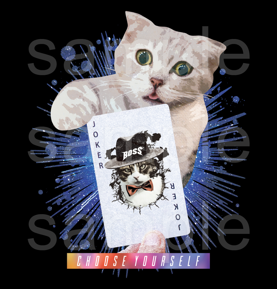 Tshirts_MessagE's tweet photo. おもしろねこTシャツ「JOKER CATS」
ジョークを引いて笑っていこう！
明るい人生を選ぶのはあなた自身☆
https://t.co/bqtaqSvLDI https://t.co/YHYxPzeAMf