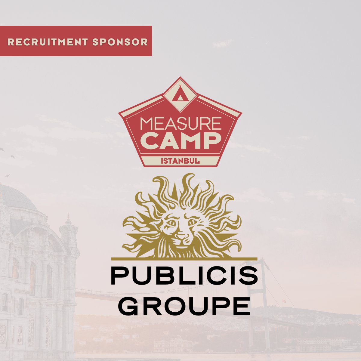 MeasureCamp_IST's tweet photo. MeasureCamp Istanbul is excited to announce Publicis Groupe as this year’s Recruitment Sponsor! 🎉

#MeasureCampIstanbul #Publicis #RecruitmentSponsor #DataAnalytics #Networking #TechCareers https://t.co/6dDUZdAu1A
