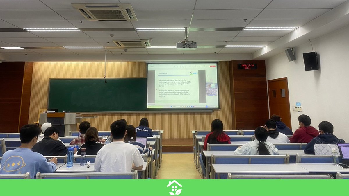 Surefit_Project's tweet photo. 🌿AALTO University recently organized a very successful training session at Chongqing University in China!🌍
This session, with an online lecture by AALTO’s academic personnel, equipped highly educated students.🏡
#SUREFITProject #Sustainability #EnergyEfficiency #GreenBuilding https://t.co/el9pMBNqpS