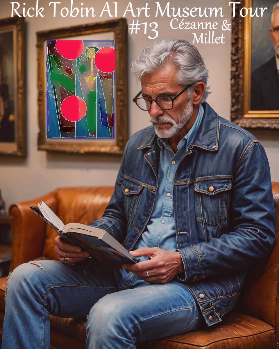 RickTobin180175's tweet photo. Rick Tobin Private Museum Tour of AI Great Artists #13  Cezanne and Millet
https://t.co/USTwGuvJAs 
#paintings #art #digitalart #impressionist #impressionism #modernart #painting #images #originalart #graphicart #AI #masters #masterartists #greatartists #Cezanne #Millet #fineart https://t.co/rEVEt9yGCK