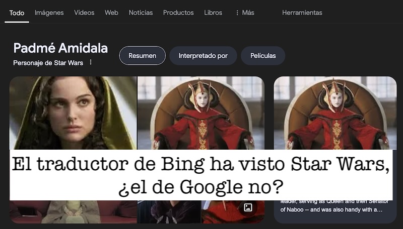 El lado del mal - El traductor de Bing ha visto Star Wars, ¿el de Google no? elladodelmal.com/2024/11/el-tra… #StarWars #Google #Bing #Bias