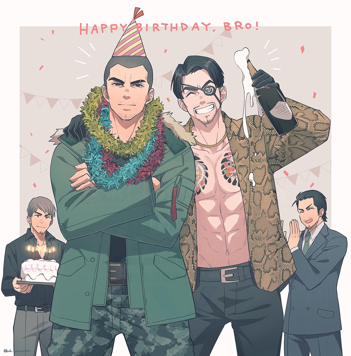 「間に合った～～～元気で生きて～～～!! #冴島大河生誕祭2024」|ハルコのイラスト