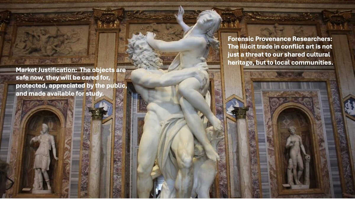 When conflict art is commodified.